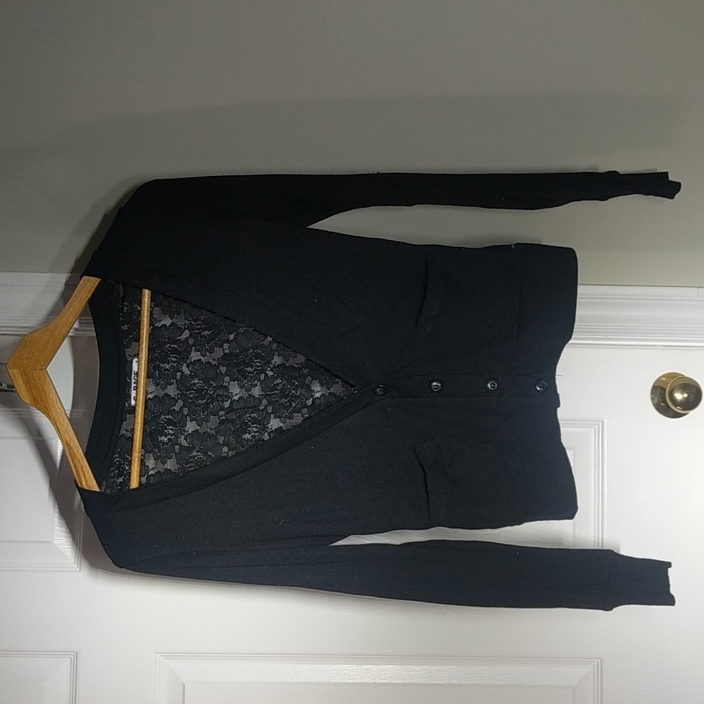 Black Lace Cardigan